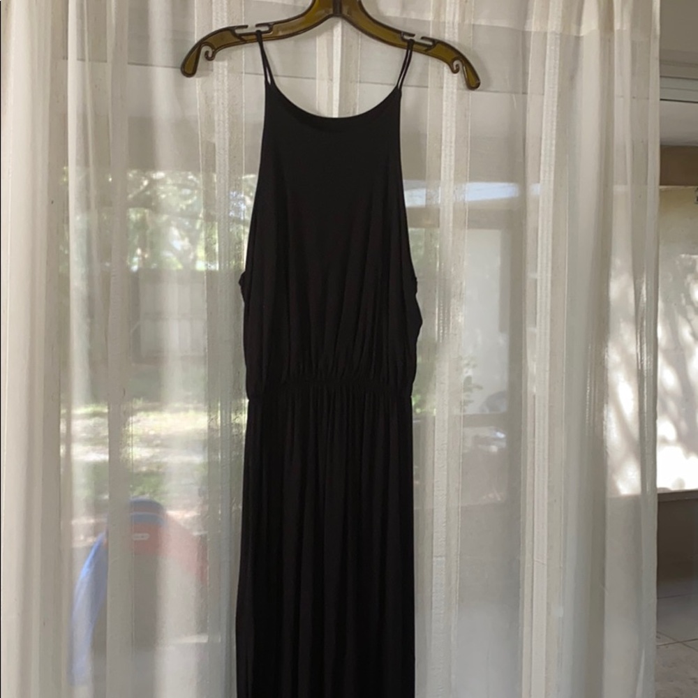 Black maxi dress